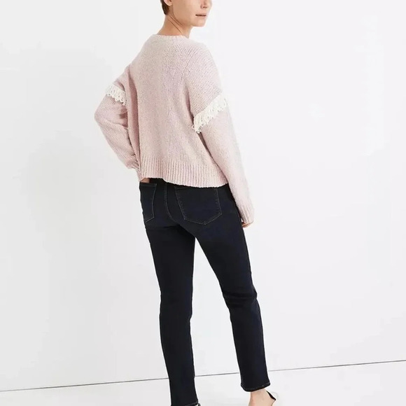 Madewell Montford Fringe Pullover Sweater XS New - Picture 4 of 15